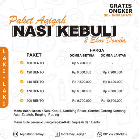 harga paket aqiqah cirebon nasi kebuli